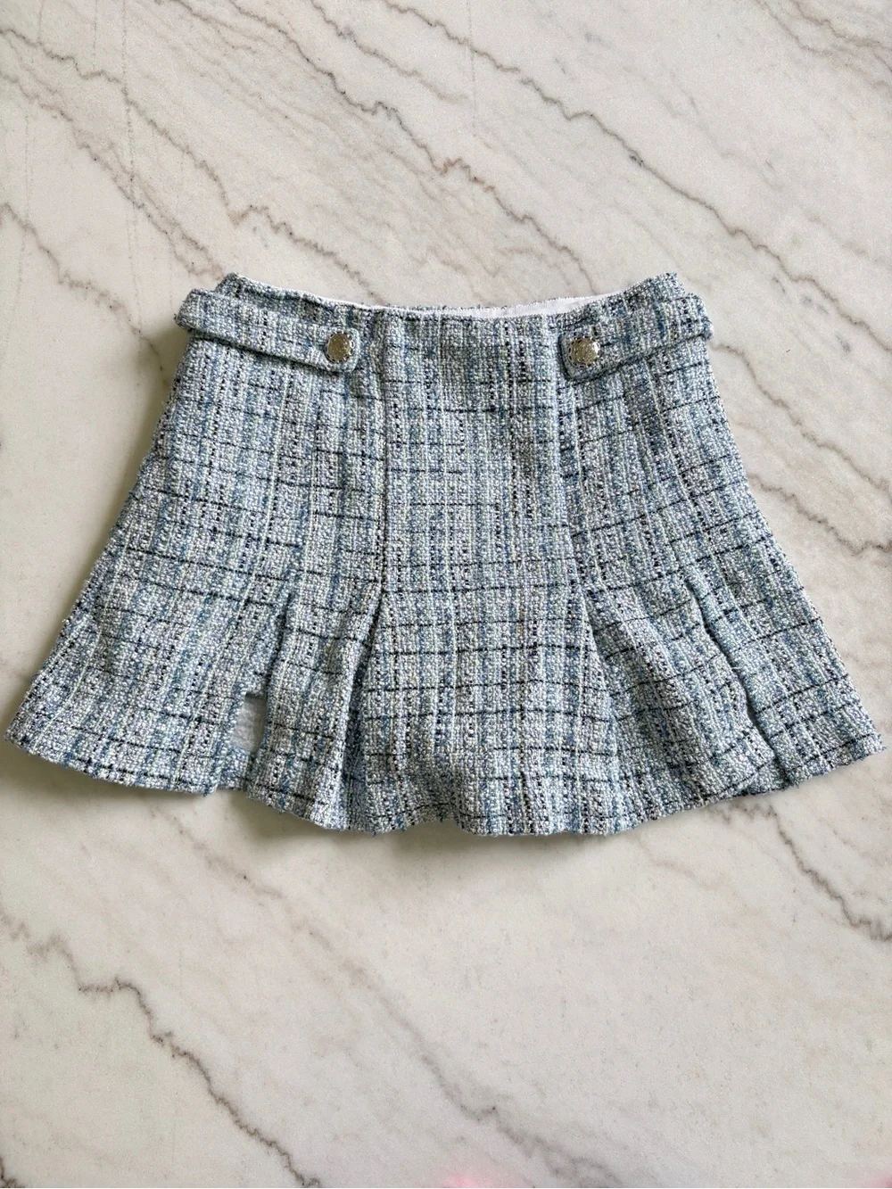 STYLED BUNDLE: Ganni Button Down and Maje Tweed Mini Skirt - Picture 3 of 9